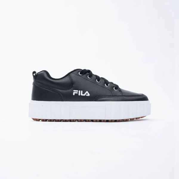 Tênis Fila Mulher Pretas/Pretas/Branco - Fila Sandblast Low Pu Portugal Online,GNMY-54236